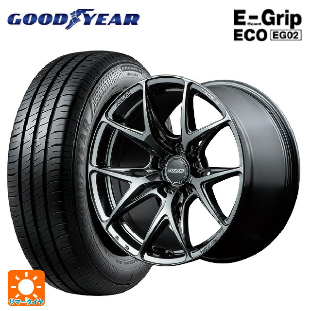 225/45R18 95W XL グッドイヤー エフィシェントグリップ エコ EG02 レイズ ベルサス VV21S YNJ 18-8J 国産車用 サマータイヤホイール4本セット｜タイヤホイール専門店コニシタイヤ