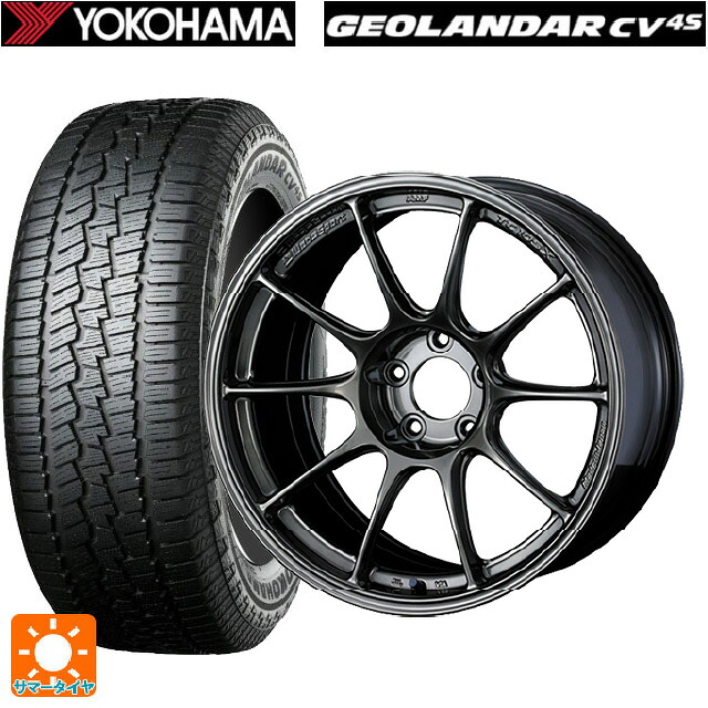 225/55R17 97V ヨコハマ ジオランダー CV G058 正規品 ウェッズ ウェッズスポーツ TC105X フォージド EJ-TI 17-7.5J 国産車用 サマータイヤホイール4本セット