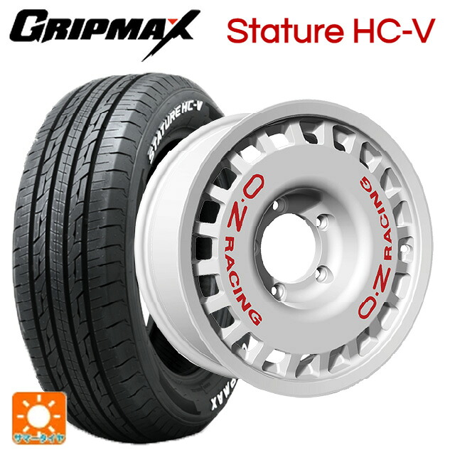 215/65R16 109/107S グリップマックス スタチャーHCV ホワイトレター オーゼット レーシング ラリーレーシング 4×4 Race White 16-6J 国産車用 サマータイヤホイール4本セット