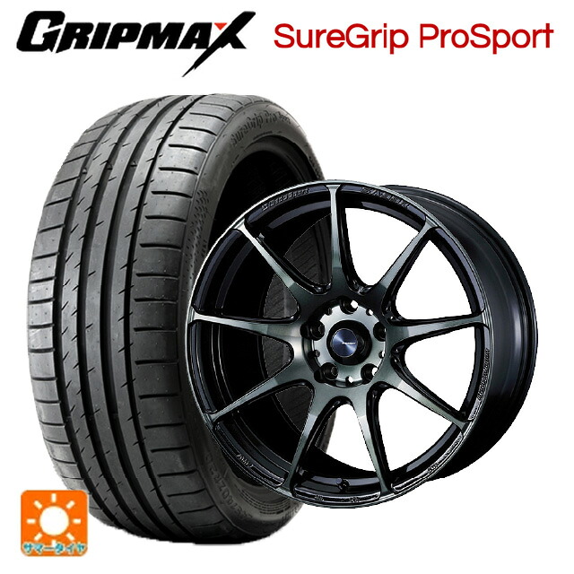 トヨタ GRカローラ(4BA-GZEA14H)用 245/40R18 97Y XL グリップマックス シュアグリップ プロスポーツ ブラックレター ウェッズ ウェッズスポーツ SA99R WBC 新品サマータイヤホイール 4本セット