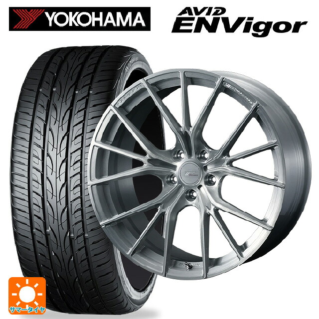 トヨタ アルファード(40系)用 245/35R21 96W XL ヨコハマ エービット エンビガー S321 ウェッズ エフゼロ FZ-1 # BRUSHED 新品サマータイヤホイール 4本セット
