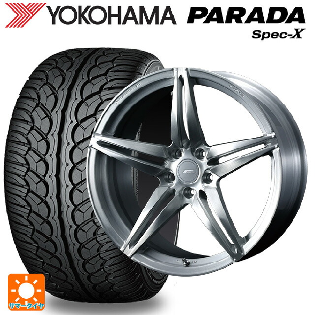 トヨタ bZ4X(11/15系)用 235/60R18 103V ヨコハマ パラダ PA02 ウェッズ エフゼロ FZ-3 BRUSHED 新品サマータイヤホイール 4本セット