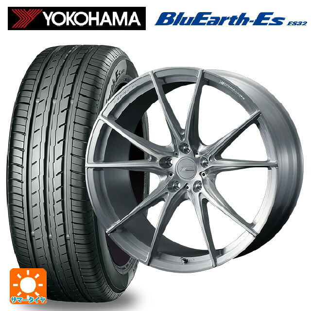 トヨタ ノア(90系)用 215/45R18 93W ヨコハマ ブルーアースEs ES32 ウェッズ エフゼロ FZ-2 BRUSHED 新品サマータイヤホイール 4本セット