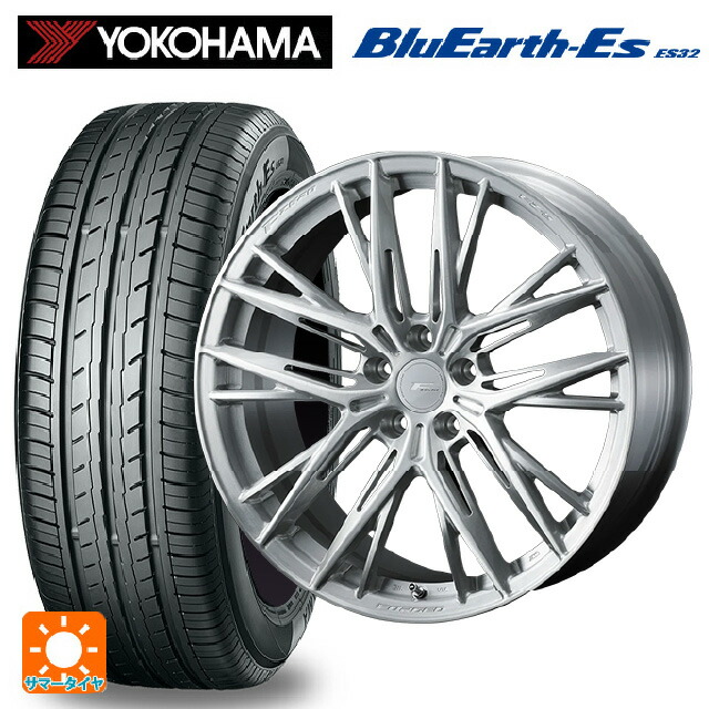 トヨタ ヴォクシー(90系)用 215/45R18 93W ヨコハマ ブルーアースEs ES32 ウェッズ エフゼロ FZ-5 BRUSHED 新品サマータイヤホイール 4本セット|タイヤホイール専門店コニシタイヤ