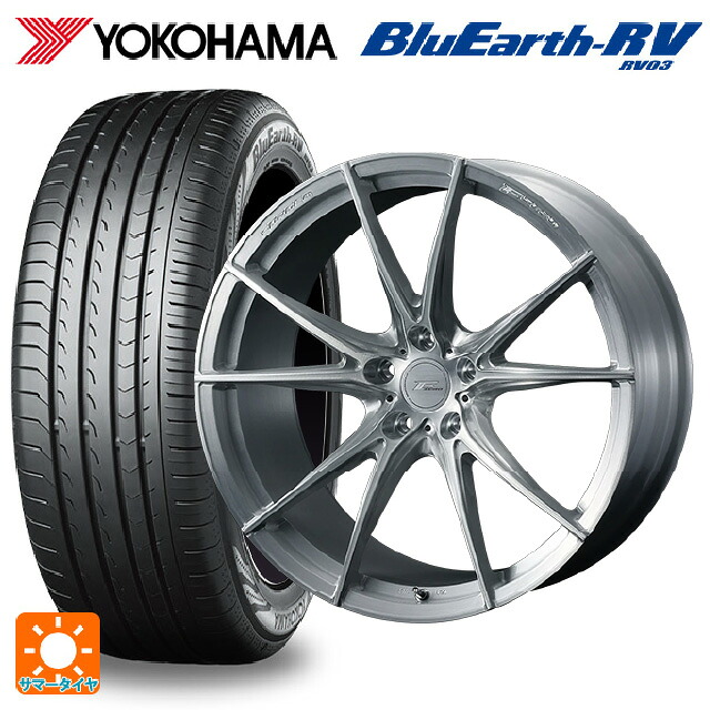 トヨタ アルファード(30系)用 235/50R18 101V XL ヨコハマ ブルーアース RV03 # ウェッズ エフゼロ FZ-2 BRUSHED 新品サマータイヤホイール 4本セット