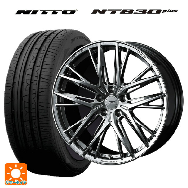 2024年製 235/35R19 91W ニットー NT830 プラス ウェッズ エフゼロ FZ-5 DIAMOND BLACK 19-8.5J 国産車用 サマータイヤホイール4本セット