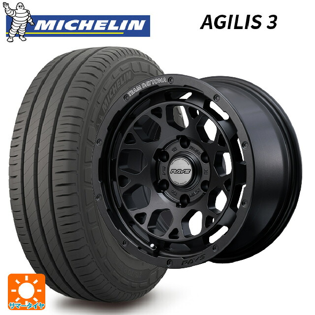 215/65R16 109/107T ミシュラン 正規品 アジリス 3 レイズ チームデイトナ M9+ スペックm # AOJ 16-6.5J 国産車用 サマータイヤホイール4本セット｜タイヤホイール専門店コニシタイヤ
