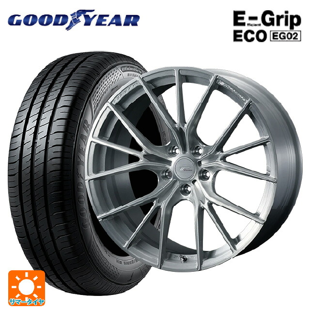 スバル レヴォーグ(VN系)用 225/45R18 95W XL グッドイヤー エフィシェントグリップ エコ EG02 ウェッズ エフゼロ FZ-1 BRUSHED 新品サマータイヤホイール 4本セット 184,410円