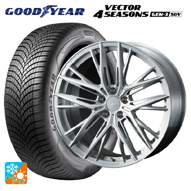 235/50R18 101W XL グッドイヤー ベクター4シーズンズ ジェン3 SUV ウェッズ エフゼロ FZ-5 BRUSHED 18-8J 国産車用 オールシーズンタイヤホイール4本セット｜タイヤホイール専門店コニシタイヤ