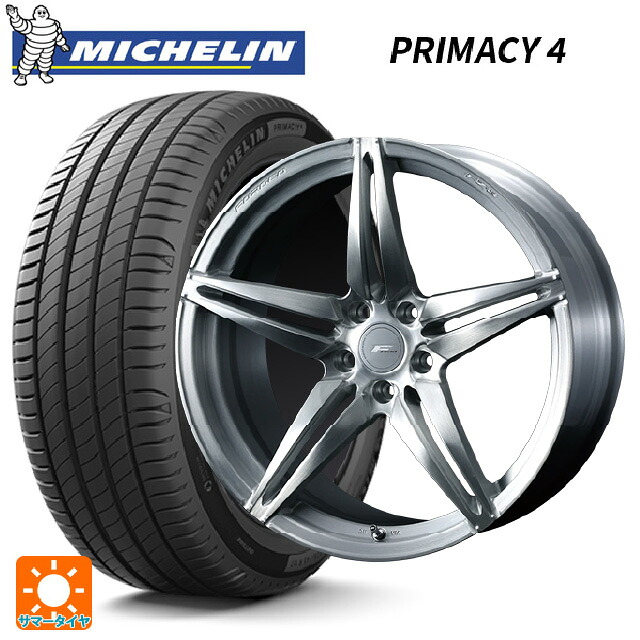 ホンダ ヴェゼル(RV系)用 225/50R18 95V DT1(ホンダ承認) ミシュラン 正規品 プライマシー4 ウェッズ エフゼロ FZ-3 BRUSHED 新品サマータイヤホイール 4本セット