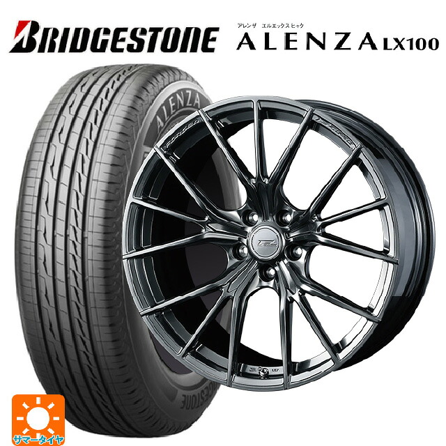 トヨタ ヤリスクロス(10系)用 215/50R18 92V ブリヂストン アレンザLX100 正規品 ウェッズ エフゼロ FZ-1 DIAMOND BLACK 新品サマータイヤホイール 4本セット