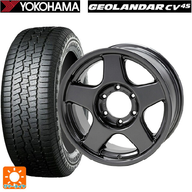 トヨタ ハイラックス(120系)用 265/60R18 110V ヨコハマ ジオランダー CV G058 正規品 4×4エンジニアリング ブラッドレーV ガンメタリック 新品サマータイヤホイール 4本セット