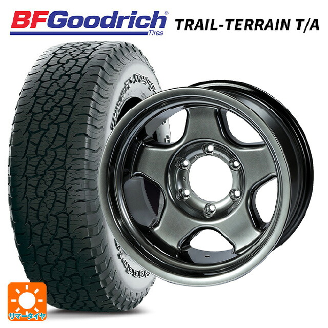 レクサス GX(250系)用 265/65R18 114T BFグッドリッチ トレイルテレーン T/A ホワイトレター 正規品 4×4エンジニアリング ブラッドレーV ハイパーブラック2 新品サマータイヤホイール 4本セット