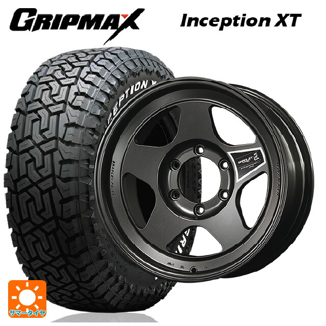 トヨタ ランドクルーザープラド(150系)用 275/70R17 121/118Q グリップマックス インセプション X/T ホワイトレター 4×4エンジニアリング ブラッドレーフォージド 匠(タクミ マットディープグレイ 新品サマータイヤホイール 4本セット