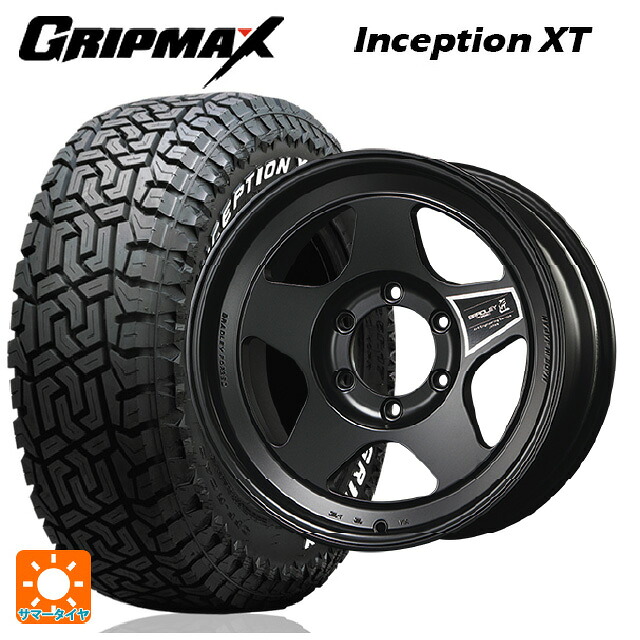 トヨタ ランドクルーザープラド(150系)用 275/70R17 121/118Q グリップマックス インセプション X/T ホワイトレター 4×4エンジニアリング ブラッドレーフォージド 匠(タクミ マットシャドーブラック 新品サマータイヤホイール 4本セット