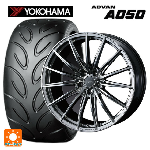 トヨタ GRカローラ(4BA-GZEA14H)用 245/40R18 93W ヨコハマ アドバン A050 コンパウンド M 正規品 ウェッズ エフゼロ FZ-4 DIAMOND BLACK 新品サマータイヤホイール 4本セット