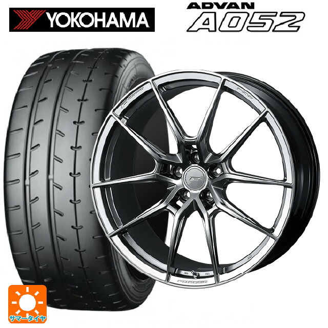 トヨタ GRカローラ(4BA-GZEA14H)用 235/40R18 95Y XL ヨコハマ アドバン A052 正規品 ウェッズ エフゼロ FZ-6 ダイヤモンドブラック 新品サマータイヤホイール 4本セット