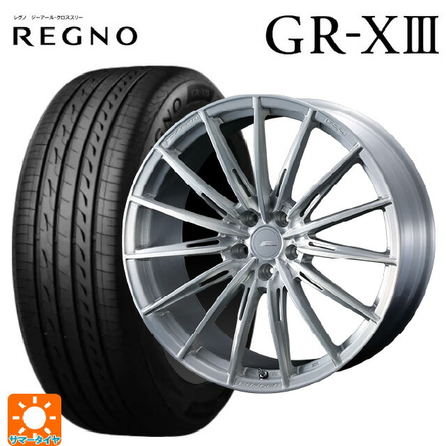 マツダ CX-80(KL5/KL3系)用 235/60R18 107V XL ブリヂストン レグノ GR-X3 正規品 ウェッズ エフゼロ FZ-4 BRUSHED 新品サマータイヤホイール 4本セット