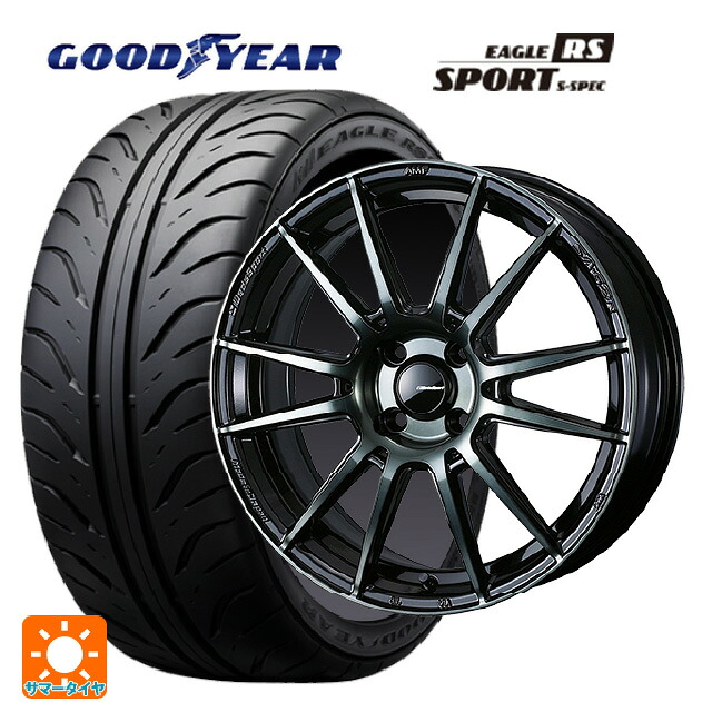 195/55R15 84V グッドイヤー イーグル RS スポーツ S-スペック ウェッズ ウェッズスポーツ SA62R WBC 15-6J 国産車用 サマータイヤホイール4本セット