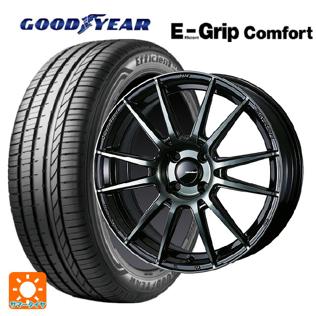 195/60R17 90V グッドイヤー エフィシェントグリップ コンフォート ウェッズ ウェッズスポーツ SA62R WBC 17-6.5J 国産車用 サマータイヤホイール4本セット｜タイヤホイール専門店コニシタイヤ