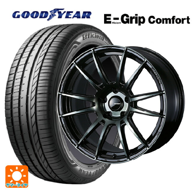 トヨタ ライズハイブリッド(A202)用 195/60R17 90V グッドイヤー エフィシェントグリップ コンフォート ウェッズ ウェッズスポーツ SA62R WBC 新品サマータイヤホイール 4本セット|タイヤホイール専門店コニシタイヤ