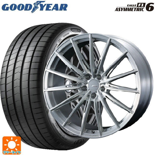 225/40R19 93Y XL グッドイヤー イーグル F1 アシメトリック6 ウェッズ エフゼロ FZ-4 BRUSHED 19-8J 国産車用 サマータイヤホイール4本セット