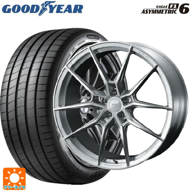 245/45R20 103Y XL グッドイヤー イーグル F1 アシメトリック6 ウェッズ エフゼロ FZ-6 ブラッシュド 20-8.5J 国産車用 サマータイヤホイール4本セット|タイヤホイール専門店コニシタイヤ