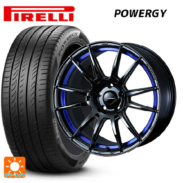 トヨタ GRカローラ(4BA-GZEA14H)用 235/40R18 95W XL ピレリ パワジー 正規品 # ウェッズ ウェッズスポーツ SA62R BLC2 新品サマータイヤホイール 4本セット