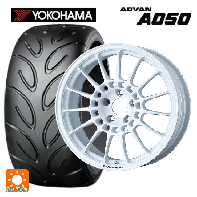 245/40R18 93W ヨコハマ アドバン A050 コンパウンド M 正規品 エンケイ エンケイスポーツ RC-T5 White 18-8J 国産車用 サマータイヤホイール4本セット