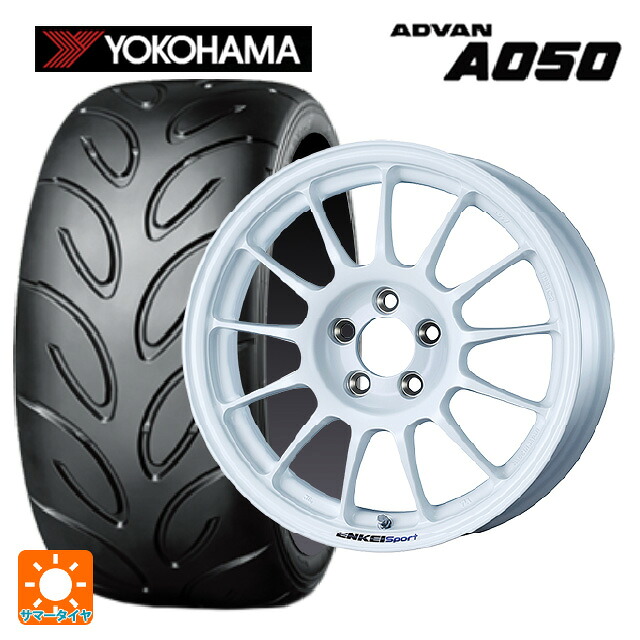 マツダ ロードスター(ND系)用 205/50R15 86V ヨコハマ アドバン A050 コンパウンド M 正規品 エンケイ エンケイスポーツ RC-T5 White 新品サマータイヤホイール 4本セット