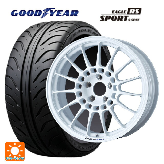 235/45R17 93W グッドイヤー イーグル RS スポーツ S-スペック エンケイ エンケイスポーツ RC-T5 White 17-8J 国産車用 サマータイヤホイール4本セット|タイヤホイール専門店コニシタイヤ