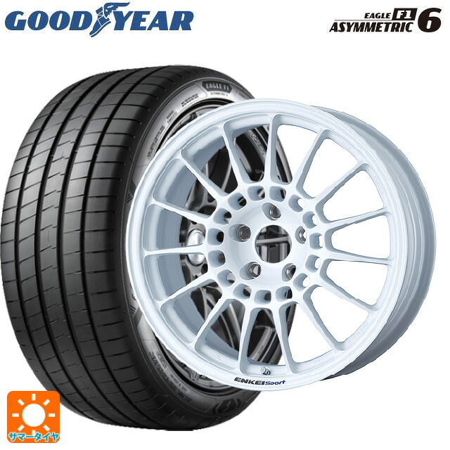 トヨタ GRヤリス(PA系)用 255/35R18 94Y XL グッドイヤー イーグル F1 アシメトリック6 エンケイ エンケイスポーツ RC-T5 White 新品サマータイヤホイール 4本セット|タイヤホイール専門店コニシタイヤ