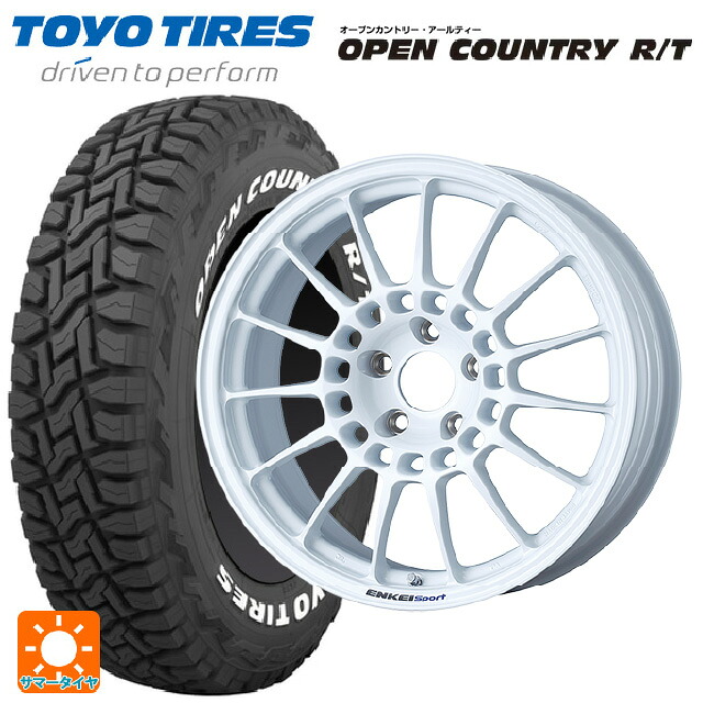 225/60R18 100Q トーヨー オープンカントリー RT ホワイトレター エンケイ エンケイスポーツ RC-T5 White 18-8J 国産車用 サマータイヤホイール4本セット