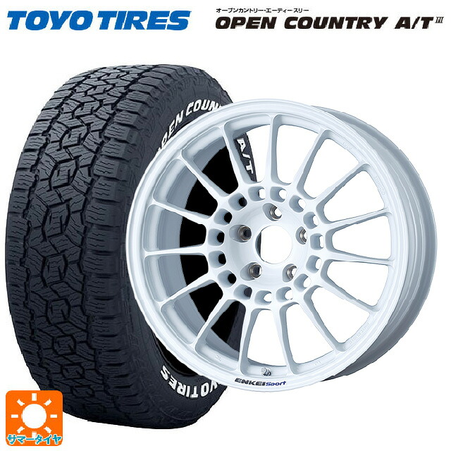 235/60R18 103H トーヨー オープンカントリー AT3 ホワイトレター エンケイ エンケイスポーツ RC-T5 White 18-8J 国産車用 サマータイヤホイール4本セット