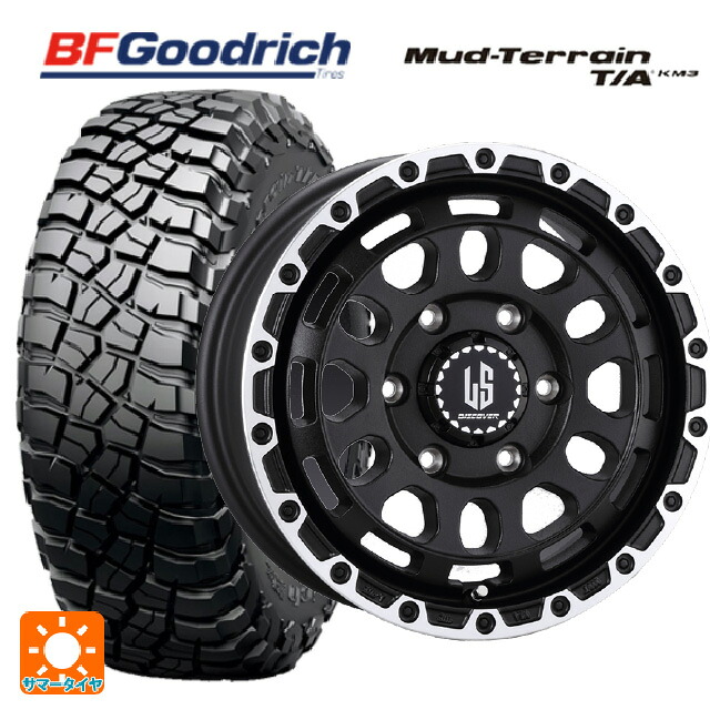 265/65R17 120/117Q BFグッドリッチ マッドテレーン TA KM3 ブラックレター 正規品 阿部商会 ラ・ストラーダ ディスカバー WBRP 17-8J 国産車用 サマータイヤホイール4本セット|タイヤホイール専門店コニシタイヤ