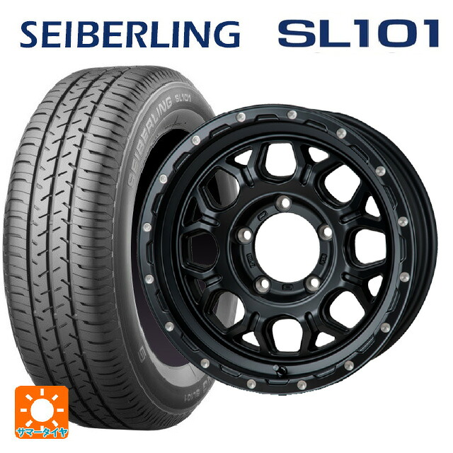 215/65R16 98S セイバーリング セイバーリング SL101(ブリヂストン工場生産） ジャパン三陽 ハイブロック ジェラード サテンBK/リーミング 16-6J 国産車用 サマータイヤホイール4本セット