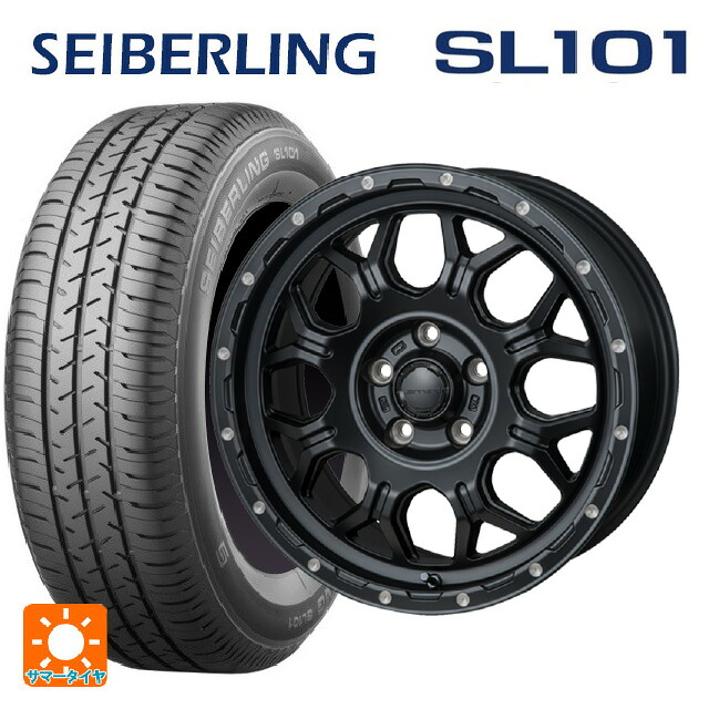 205/65R16 95S セイバーリング セイバーリング SL101(ブリヂストン工場生産) ジャパン三陽 ハイブロック ジェラード サテンBK/リーミング 16-7J 国産車用 サマータイヤホイール4本セット|タイヤホイール専門店コニシタイヤ
