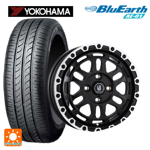 ミツビシ デリカミニ(4WD車)(B3系)用 165/65R15 81S ヨコハマ ブルーアース AE01 阿部商会 ラ･ストラーダ ディスカバー WBRP 新品サマータイヤホイール 4本セット