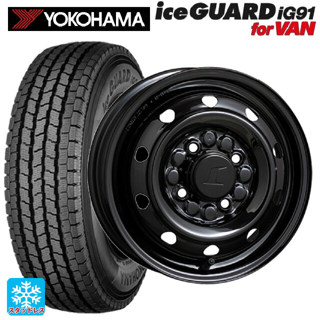 145/80R12 80/78N ヨコハマ アイスガード IG91 for VAN トピー M74 BK ブラック（スチール） 12-3.5J 国産車用 スタッドレスタイヤホイール4本セット｜タイヤホイール専門店コニシタイヤ