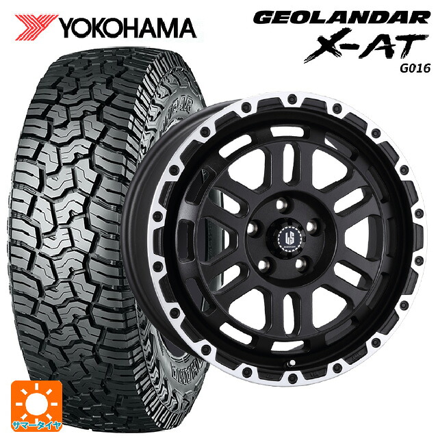 ジープ ラングラー(JL系)用 285/70R17 121/118Q ヨコハマ ジオランダー X-AT G016 ブラックレター 正規品 阿部商会 ラ･ストラーダ ディスカバー WBRP 新品サマータイヤホイール 5本セット