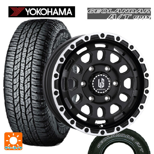 トヨタ ランドクルーザープラド(150系)用 285/70R17 117T ヨコハマ ジオランダー A/T G015 ホワイトレター 正規品 阿部商会 ラ･ストラーダ ディスカバー WBRP 新品サマータイヤホイール 4本セット