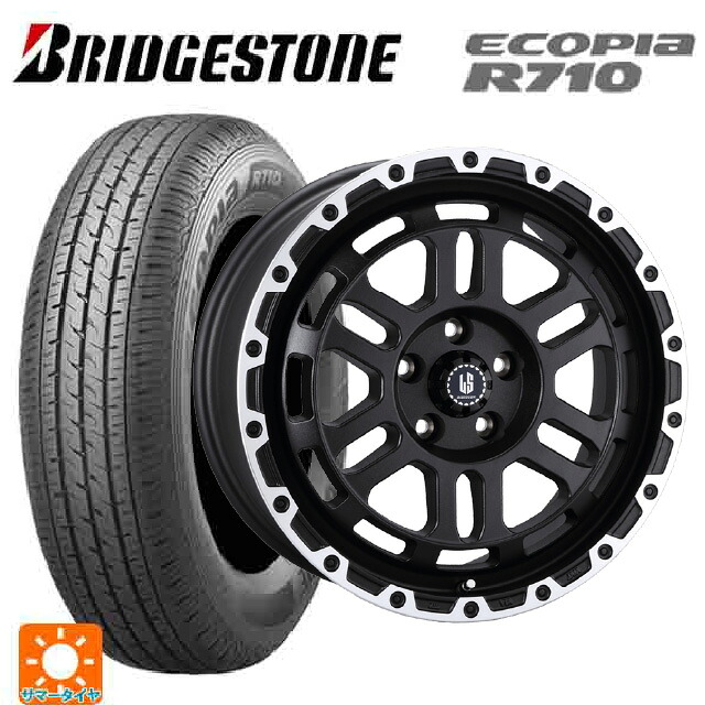スズキ ジムニーシエラ(74系)用 195/80R15 103/101N ブリヂストン エコピア R710 正規品 阿部商会 ラ･ストラーダ ディスカバー WBRP 新品サマータイヤホイール 4本セット｜タイヤホイール専門店コニシタイヤ