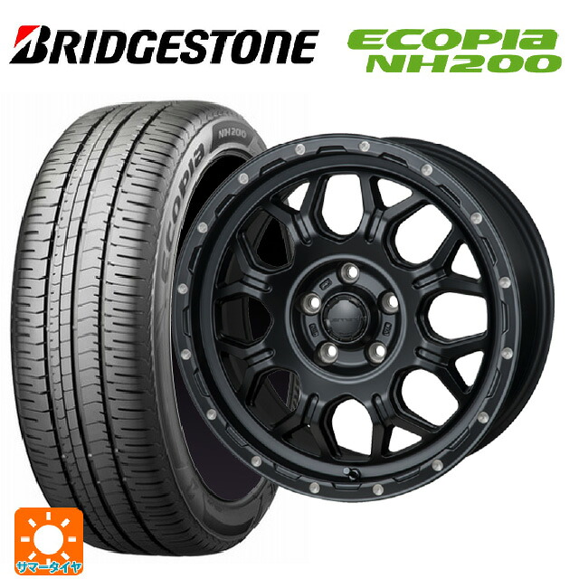 トヨタ ヴォクシー(90系)用 205/60R16 92H ブリヂストン エコピア NH200 正規品 ジャパン三陽 ハイブロック ジェラード サテンBK/リーミング 新品サマータイヤホイール 4本セット 100,326円