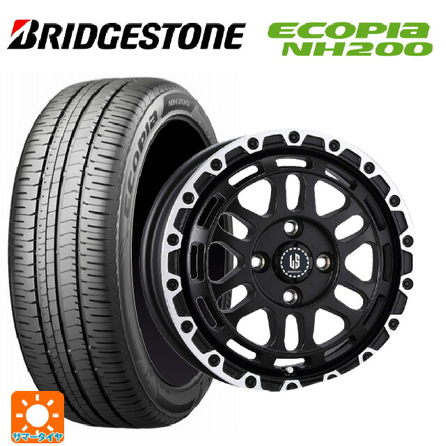 185/70R14 88S ブリヂストン エコピア NH200 正規品 阿部商会 ラ･ストラーダ ディスカバー WBRP 14-5J 国産車用 サマータイヤホイール4本セット