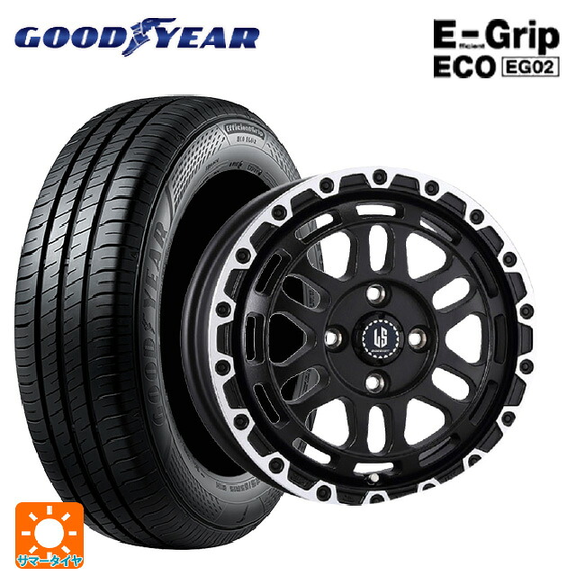 175/65R14 82S グッドイヤー エフィシェントグリップ エコ EG02 # 阿部商会 ラ･ストラーダ ディスカバー WBRP 14-5J 国産車用 サマータイヤホイール4本セット