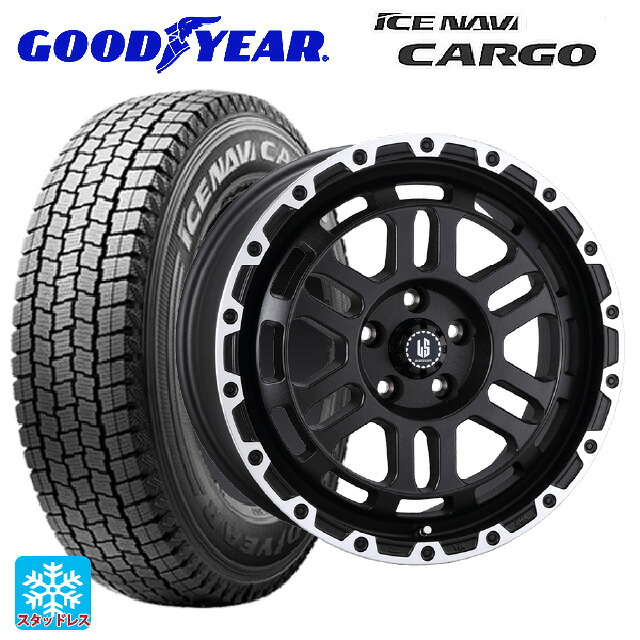 スズキ ジムニーシエラ(74系)用 195/80R15 103/101L グッドイヤー アイスナビ カーゴ 阿部商会 ラ･ストラーダ ディスカバー WBRP 新品スタッドレスタイヤホイール 5本セット｜タイヤホイール専門店コニシタイヤ 101,270円