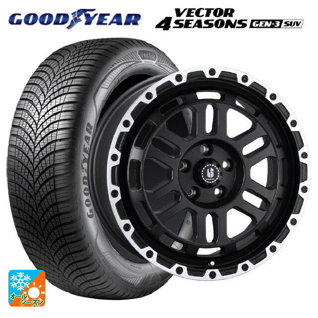 225/60R17 103V XL グッドイヤー ベクター4シーズンズ ジェン3 SUV 阿部商会 ラ･ストラーダ ディスカバー WBRP 17-7J 国産車用 オールシーズンタイヤホイール4本セット