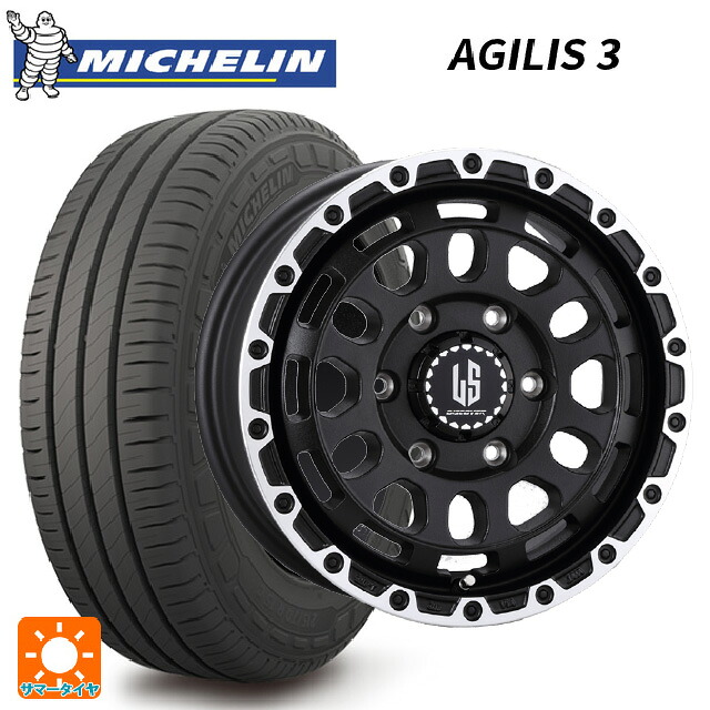 トヨタ ハイエース(200系)用 215/70R15 109/107S ミシュラン 正規品 アジリス 3 阿部商会 ラ･ストラーダ ディスカバー WBRP 新品サマータイヤホイール 4本セット