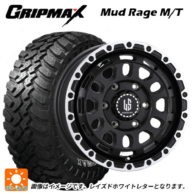 トヨタ ハイエース(200系)用 195R15 107/105Q グリップマックス マッドレイジ MT ホワイトレター 阿部商会 ラ･ストラーダ ディスカバー WBRP 新品サマータイヤホイール 4本セット