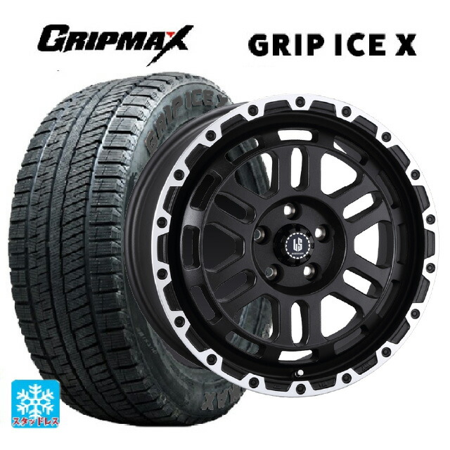 ホンダ ステップワゴン(RP6~8)用 225/40R18 92H XL グリップマックス グリップアイスX ブラックレター 阿部商会 ラ･ストラーダ ディスカバー WBRP 新品スタッドレスタイヤホイール 4本セット